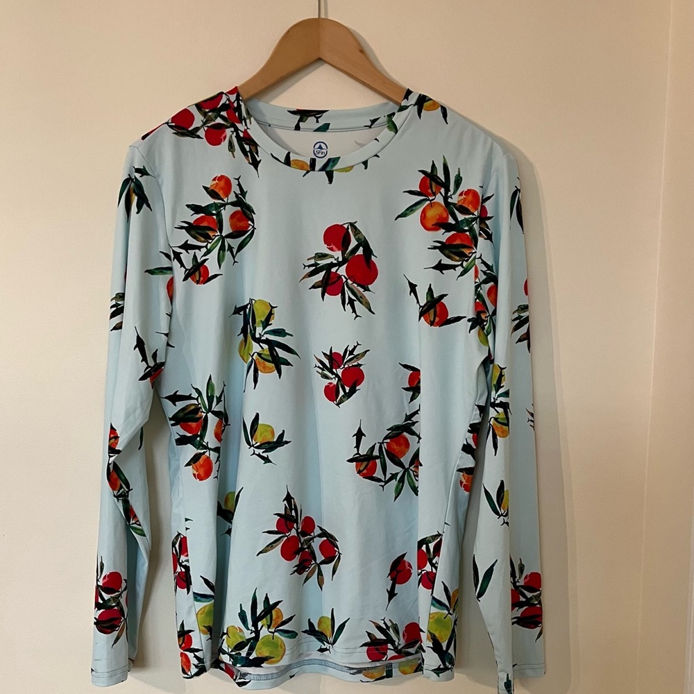 Like New! Floral Long Sleeve Shirt Rash Guard Swim Top